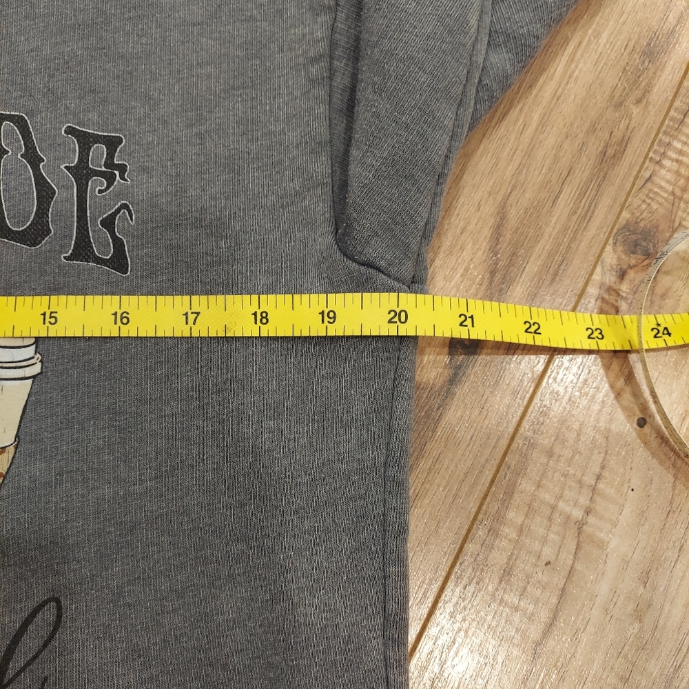 Simply Southern Sweatshirt Size XS Dead Inside but Caffeinated Skull Coffee - Picture 4 of 5